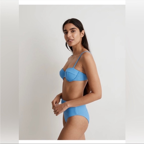 Madewell Ribbed high-cut bikini bottom - Picture 6 of 14